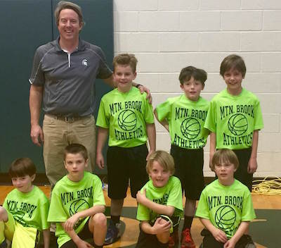 Josh Wright coached the 2nd Grade Mtn. Brook Spartans